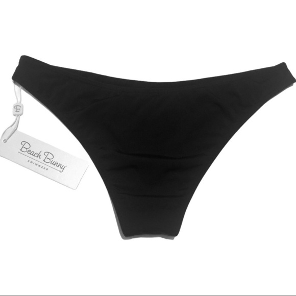 BEACH BUNNY Bikini Bottom in Black - Picture 2 of 4